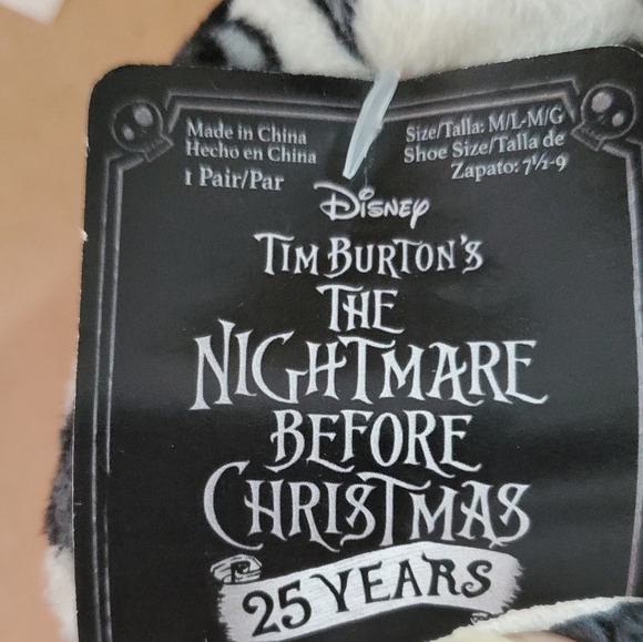 NWOT Disney Night before Christmas slippers - Picture 2 of 3